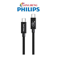 Cáp USB Type-C to Type-C Philips 240W PD3.0 DLC2608 - Hàng chính hãng