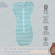Nhộng chũn COCOON cho bé ngủ ngon, chống giật mình cho bé. Sản phẩm được sử dụng chất liệu vải cotton co dãn 4 chiều gồm 2 dòng chính là xuân hè và thu đông.