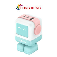 Cốc sạc Ugreen Uno RG GaN 1USB 2Type-C Robot Fast Charger 65W CD361 - Hàng chính hãng