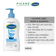 Sữa tắm gội toàn thân Cetaphil Baby Gentle Wash & Shampoo 2 in 1 400ml