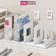 Giá Đựng Sách Để Bàn Deli - Kệ Chia 4 Ngăn Văn Phòng Học Sinh Sinh Viên - Chặn Sách Nhiều Ngăn Giúp Sắp Xếp Tài Liệu