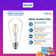 Bóng đèn Philips LED Classic (ánh sáng vàng 3000K) - Thiết kế cổ điển, ánh sáng chất lượng cao