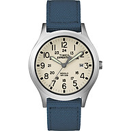 Timex Unisex TW4B13800 Expedition Scout 36 Blue Natural Nylon Strap Watch thumbnail