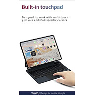 Bao bàn phím Wiwu Magic Keyboard MK109 cho Ipad  10.9", 11", 12.9" có cảm ứng nguồn hiển thị pin thời gian thực, tích hợp nam châm - Hàng chính hãng
