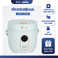 Nồi Cơm Điện Chính Hãng SOWUN SW699 0.8L, Lòng Nồi 5 Lớp Dày Dặn, Phủ Lớp Chống Dính Cao Cấp