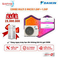Hệ Thống Máy Lạnh Multi S Daikin Inverter Combo MKC50RVMV/CTKC25RVMV+CTKC35RVMV Gas R32 Treo Tường 1 Chiều Lạnh Hàng Chính Hãng