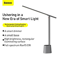 Đèn LED để bàn chống mỏi mắt, chống cận Baseus Smart Eye Series DGZG-02, pin 2200mAh- Hàng chính hãng.