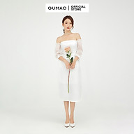 Đầm dáng ôm nữ hở vai GUMAC màu trắng đầm dự tiệc sang trọng DB541 thumbnail