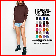 Áo hoodie unisex 2T Store H08 màu nâu chocolate thumbnail