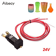 Aibecy 2 in 1 Out Dual Color Metal Hotend Extruder Kit with Cable 0.4mm Brass Nozzle Print Heat 24V Compatible with thumbnail