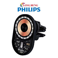 Giá đỡ điện thoại trên xe hơi Philips Magnetic Wirreless Charging Mout 15W DLP9719TB/74 - Hàng chính hãng