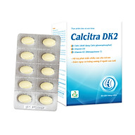 Thực phẩm bảo vệ sức khỏe CALCITRA DK2 - Bổ sung Canxi, Vitamin D3, Hỗ trợ tăng chiều cao, giảm nguy cơ loãng xương (50 viên) thumbnail