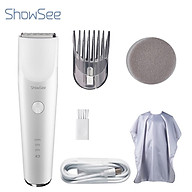 Showsee Electric Hair Clipper Set Waterproof Ceramic Stainless Steel Knife Without Chuck Type-C Hair Trimmer For Kids thumbnail