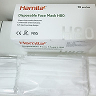 Khẩu trang y tế Hamita 3 lớp Hộp 50 cái Hàng xuất khẩu - ISO13485, CE, FDA thumbnail