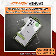 Ốp lưng trong suốt siêu mỏng 0.3mm cho Samsung Galaxy S25 Ultra / S24 Ultra hiệu Memumi Slim - Chống ố vàng, ôm sát máy - Hàng nhập khẩu