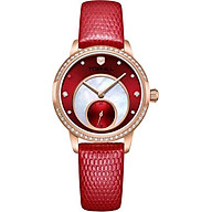 Đồng hồ nữ dây da đính đá chính hãng Thụy Sĩ TOPHILL TE036L.NR2A37 thumbnail