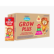 Thùng 48 Hộp Sữa Bột Pha Sẵn Vinamilk Dielac Grow Plus - Đỏ 180ml