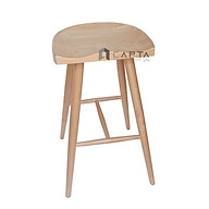Ghế quầy bar gỗ không lưng tựa cao 75 cm chân cố định Ghế studio chụp ảnh đẹp CB Nemo-75W tại HCM