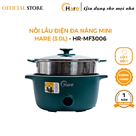 Nồi lẩu điện đa năng HR-MF3006 (3.0L) -hàng chính hãng thương hiệu Hare - bảo hành 12 tháng