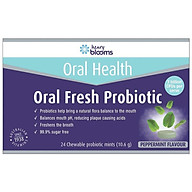 Henry Blooms Oral Fresh Probiotic 24 Chewable Mint Tablets thumbnail