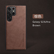 Ốp lưng da cho Samsung Galaxy S23, S23 FE, S23 Plus, S23 Ultra hãng X-level cao cấp viền mềm chống sốc - Hàng chính hãng