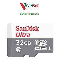 Thẻ Nhớ MicroSD SanDisk Ultra 32GB 100MB/s - Hàng Chính Hãng