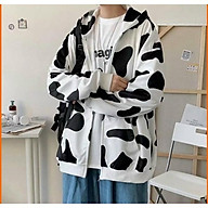 Áo khoác nỉ bò sữa Chống Nắng Áo hoodie Khóa Kéo form rộng nam nữ Unisex thumbnail