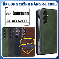Ốp Lưng Da X-Level Dành Cho Samsung S24 FE Sang Trọng, Chống Sốc, Da PU Cao Cấp - Hàng Nhập Khẩu