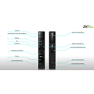 Khóa cửa điện tử thông minh nhận diện khuôn mặt ZKTeco HBL400