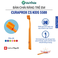 Bàn chải trẻ em Curaprox CS Kids 5500 Ultra Soft | Vỉ 1 cây | Mã SP 73300311