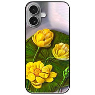 Ốp lưng cho IPhone 15 - 15 Plus - 15 Pro - 15 Pro Max - 16 - 16 Plus - 16 Pro - 16 Pro Max - Sen Vàng Xanh - Hàng Chính Hãng