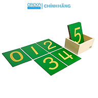 Đồ chơi trẻ em Oreka Montessori Thẻ số nhám chữ số từ 0 đến 9 - 0510300 thumbnail