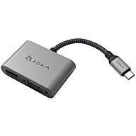 Cổng Chuyển Adam Elements 2 in 1 USB-C CASA to HDMI & VGA - Hàng Chính Hãng thumbnail