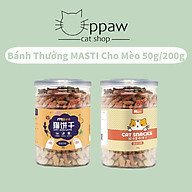 Bánh Thưởng MASTI Cho Mèo Gói Lẻ 50g Hộp 200g - Bánh Quy Cá Cho Mèo thumbnail