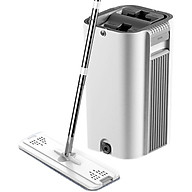 Bộ lau nhà Plus 2 ngăn tự vắt, cây lau nhà xoay 360 độ giúp lau sàn làm sạch
