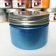 Bột camay nhũ ánh kim pha Epoxy Resin màu XANH DA TRỜI - BLUE 50g thumbnail