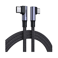 Cáp sạc USB 2.0 Type-C to Type-C  Ugreen 70698 bẻ góc 2 đầu 90 độ vuông góc  2M - Hàng chính hãng