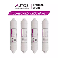 Combo 4 lõi chức năng Mutosi TKNO - Lõi T33/GAC, Khoáng đá, ORP Hydrogen, Nano bạc - Hàng chính hãng Mutosi