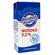 Sữa tươi tiệt trùng nguyên kem Minskaya (Minka) hộp 1000ml (3,2% chất béo) thumbnail