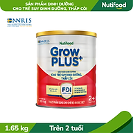 Sữa bột Nutifood GrowPLUS+ Suy Dinh Dưỡng (Đỏ) 2+ Lon 1,65KG