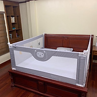 Thanh chặn giường, chắn giường cao cấp Umoo lắp đặt gọn nhẹ, không khoan đục, vải lưới giúp bố mẹ quan sát hoạt độn, đảm bảo an toàn cho bé (1 thanh) thumbnail