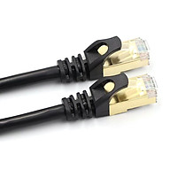 Cat7 Ethernet Cable 10Gbps 600Mhz Shielded Twisted Pairs 26AWG Oxygen-free Copper Cores Gold Plated RJ45 Interface thumbnail