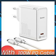 Bộ sạc siêu nhanh Baseus GaN2 Fast Charger 1C 100W (GaN2 Technology, QC5.0/QC4.0/PD3.0/ PPS Multi Quick Charge Protocol Support) - Hàng chính hãng