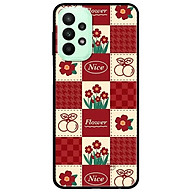 Ốp lưng dành cho Samsung A23 - A53 - A73 - Hoa Ô Vuông Đỏ