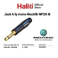 Jack 6 ly Neutrik NP2X-B - Giắc 6 mm vàng - thương hiệu Neutrik thumbnail