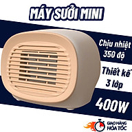 Máy Sưởi Gốm Mini Cho Nhân Viên Văn Phòng Làm Ấm Nơi làm việc phòng ngủ nhà tắm phòng học - Máy Êm Ấm Áp - Quạt Sưởi Ấm Mini Công Suất Max 400W Du Lịch Phượt Dã Ngoại Máy sưởi ấm cho phòng ngủ, quạt sưởi gốm nóng nhanh an toàn cho trẻ em - Hàng Nhập Khẩu