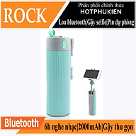 Loa Bluetooth kiêm gậy chụp ảnh Selfie đa năng 4 in 1 hiệu Rock Space RAU0583 hỗ trợ chức năng pin dự phòng 2000mAh (6h nghe nhạc liên tục, bắt sóng xa lên tới 10m) - hàng nhập khẩu