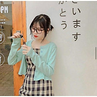 Áo Croptop nữ dài tay chất thun gân co dãn, thoáng mát phong cách Ulzzang Girl Hàn Quốc. thumbnail