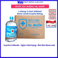 1 Thùng 9 chai Nước súc miệng Dr. Muối truyền thống 1000ml thumbnail