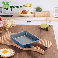Chảo Vuông Vân Đá Đáy Từ Ecoramic Chính Hãng Cao Cấp, Chống Dính, Siêu Bền